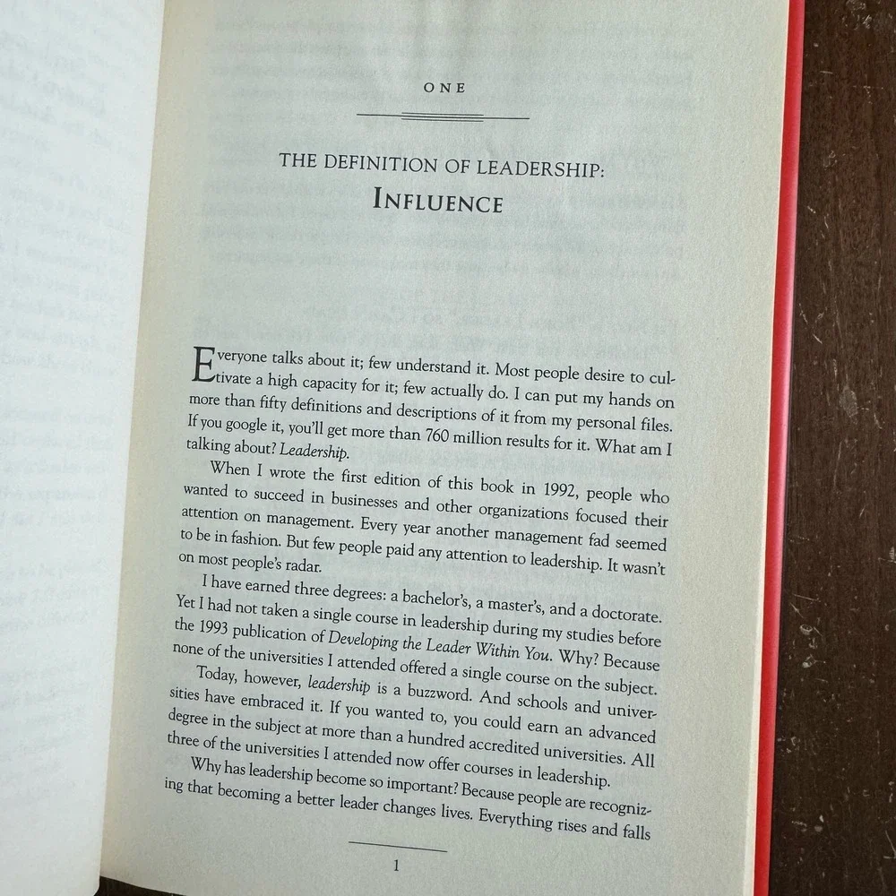Developing the Leader within You 2.0 John Maxwell 2018 Business Self-Help‎ Book